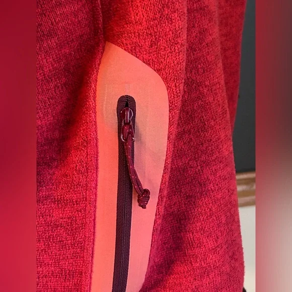Women’s Arc'teryx Covert fleece jacket Red Full Zip Size Large - Picture 5 of 8